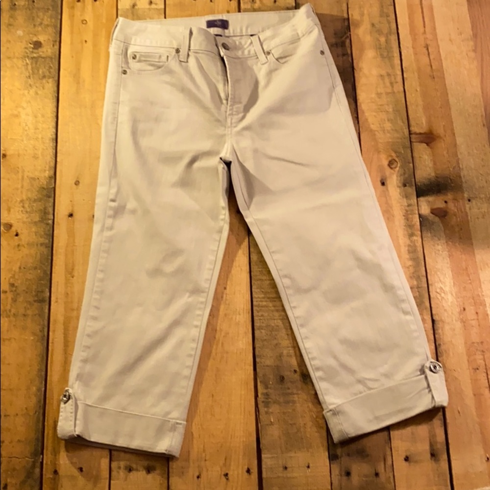 EUC Not Your Daughter’s Jeans Khaki Crop Jeans